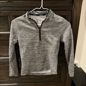 Nike Gray Heathered Zip Up Jacket Lightweight